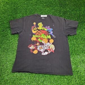 Space-Jam Shirt Womens XL 22x27 Black